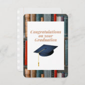 卒業カードおめでとう。 サンキューカード (正面/裏面)