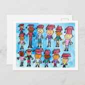 卒業カードのお子様 シーズンポストカード (正面/裏面)