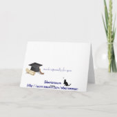 卒業カードのお祝い カード (裏面)