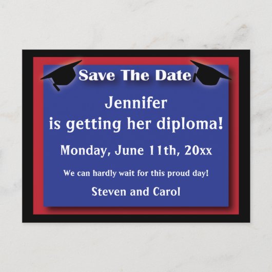 卒業カードの保存 案内ポストカード (正面)