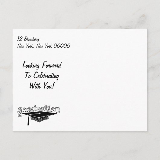 卒業カードの保存 案内ポストカード (裏面)