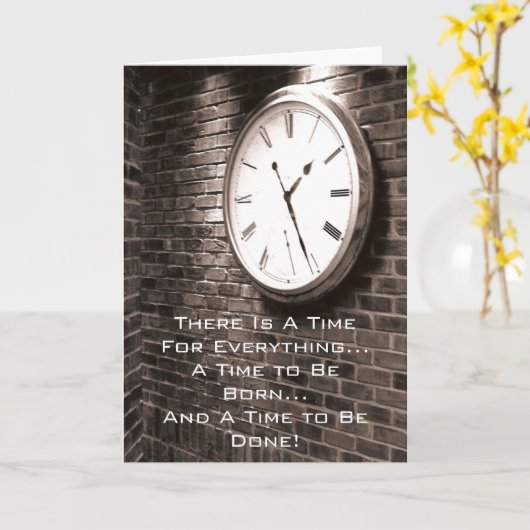 卒業カードの時間 カード (黄色い花)