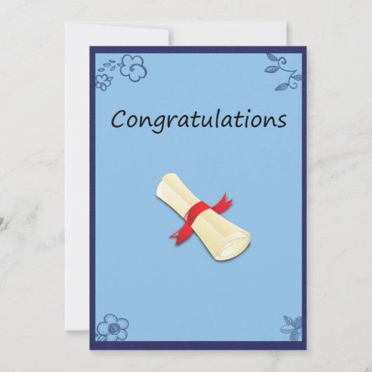 卒業カード。 (正面)