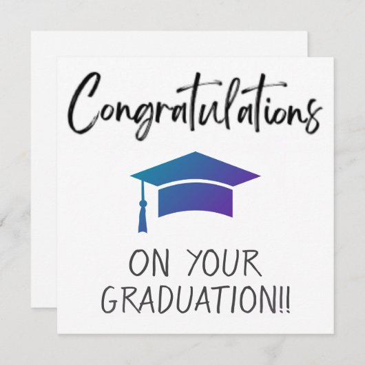 卒業カード (正面/裏面)