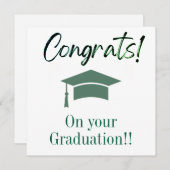 卒業カード (正面/裏面)