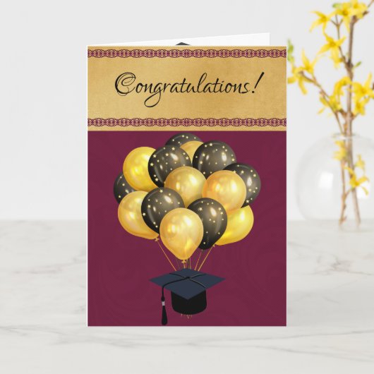 卒業カード カード (黄色い花)