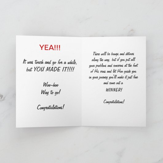 卒業カード カード (内部)