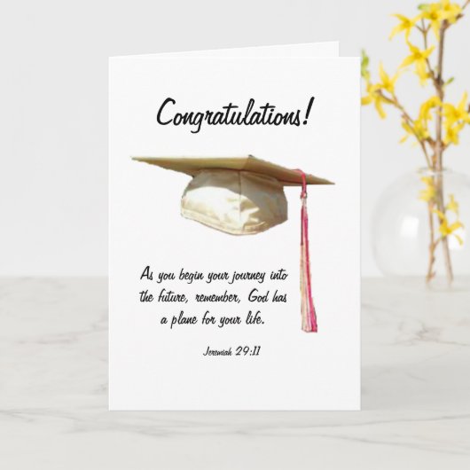 卒業カード カード (黄色い花)