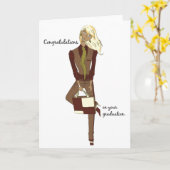 卒業カード カード (黄色い花)