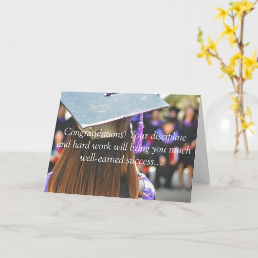 卒業カード カード (黄色い花)