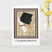 卒業カード カード (黄色い花)