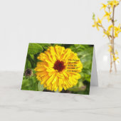 卒業カード カード (黄色い花)