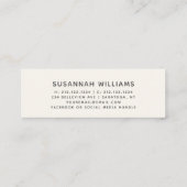 卒業カード |スクリプトモダンアイボリー挿入カード コーリングカード (裏面)