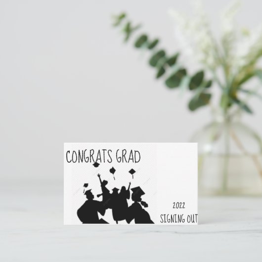 卒業カード 名刺 (スタンド正面)