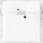 卒業カード | 感動的引用文 | クラス スクエアシール (バッグ)