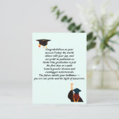 卒業カード | 感動的引用文 | クラス ポストカード (スタンド正面)