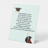 卒業カード | 感動的引用文 | クラス 台座サイン (正面)