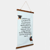 卒業カード | 感動的引用文 | クラス 吊り下げ型タペストリー (傾斜あり)