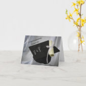 卒業カーパーソナライズされたド カード (黄色い花)