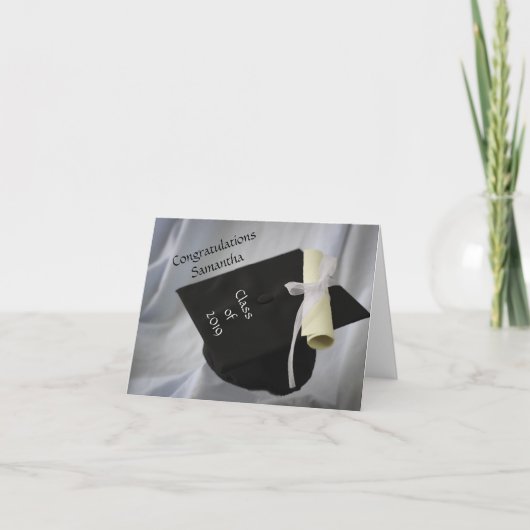 卒業カーパーソナライズされたド カード (正面)