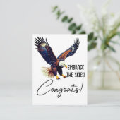 卒業カーパーソナライズされたド、ソアリングイーグルデザイン (スタンド正面)