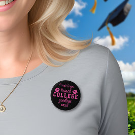 卒業キスカレッジさよなら授業年ボタン 缶バッジ