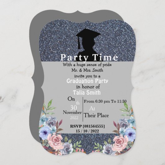 卒業キス 招待状 (正面/裏面)