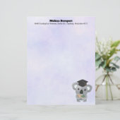 卒業キャップがかわいいコアラ レターヘッド (スタンド正面)