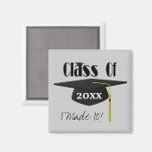 卒業キャップとタッセルかわいかった マグネット (正面/裏面)