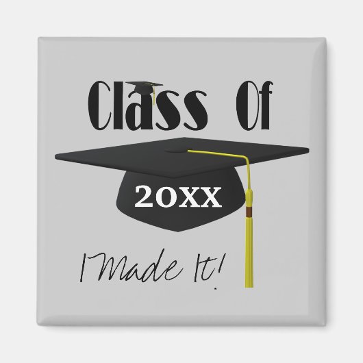 卒業キャップとタッセルかわいかった マグネット (正面)