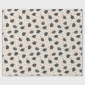 卒業キャップとタッセルオンクリーム ラッピングペーパー (フラット)