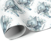 卒業キャップと卒業証書 ラッピングペーパー (ロールコーナー)