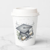 卒業キャップと卒業証書 紙コップ (裏面)