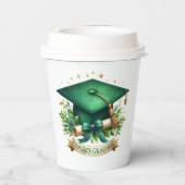 卒業キャップと卒業証書 紙コップ (裏面)