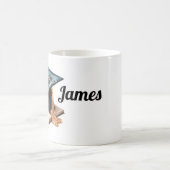 卒業キャップと本 コーヒーマグカップ (中央)