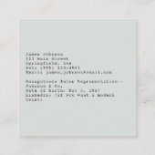 卒業キャップと本 スクエア名刺 (裏面)