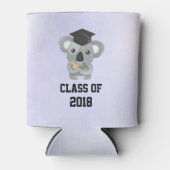 卒業キャップのコアラ熊のクラス 缶クーラー (正面)