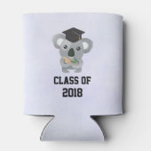 卒業キャップのコアラ熊のクラス 缶クーラー (裏面)