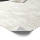 卒業キャップのディプロマのカスタマイズ ポスター (角)