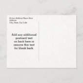 卒業キャップのディプロマのカスタマイズ 案内ポストカード (裏面)