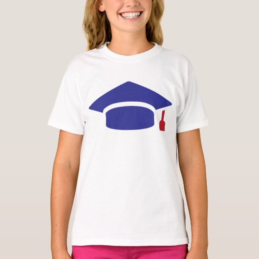 卒業キャップアイコン Tシャツ (正面)