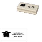 卒業キャップカスタム差出人住所 ラバースタンプ (押印)