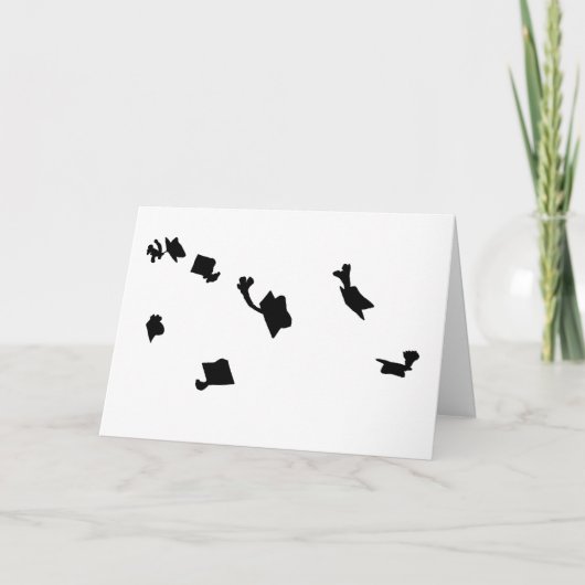 卒業キャップサンキューカード サンキューカード (正面)