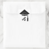 卒業キャップテンプレート スクエアシール (バッグ)