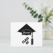 卒業キャップテンプレート 案内ポストカード (スタンド正面)