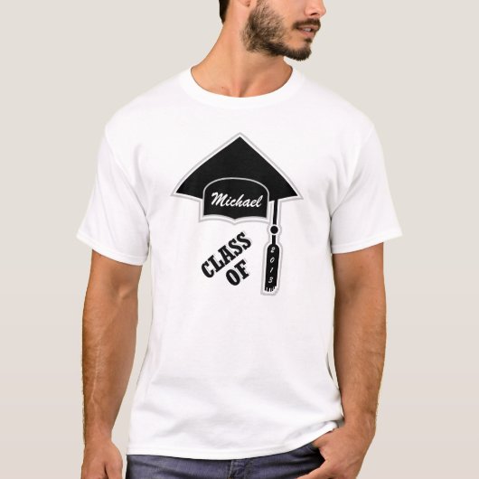 卒業キャップテンプレート Tシャツ (正面)