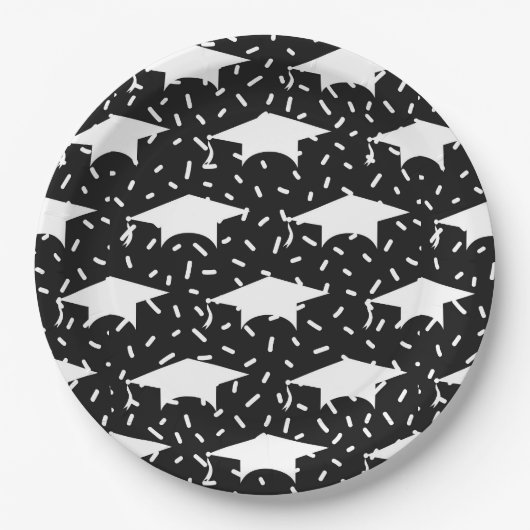 卒業キャップナプキン ペーパープレート (正面)