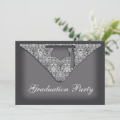 卒業キャップパーティの招待状 招待状 (スタンド正面)