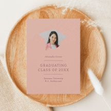 卒業キャップピンクマルーン1写真卒業