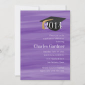 卒業キャップ付きカラー水洗剤 招待状 (正面)